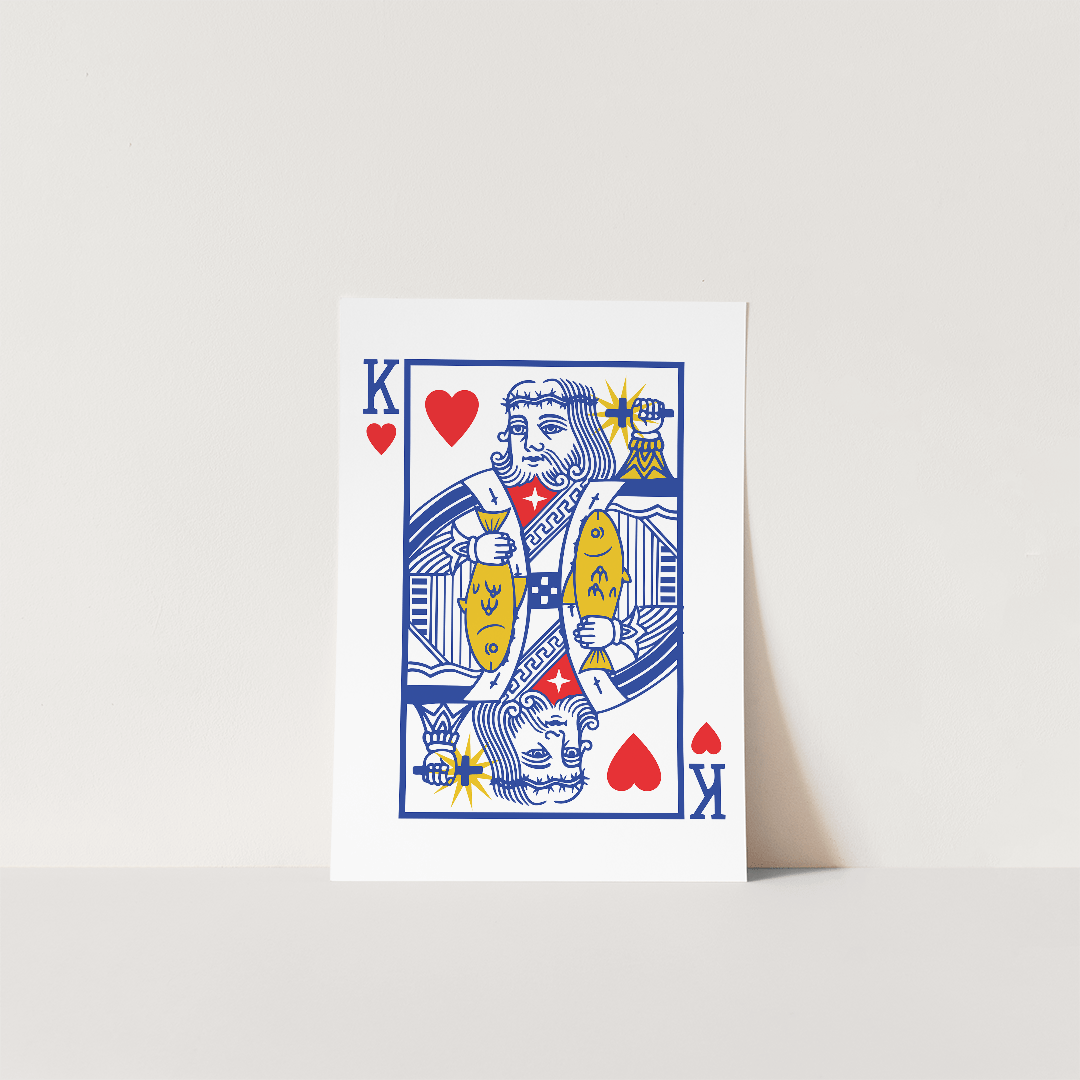 King of Hearts Print