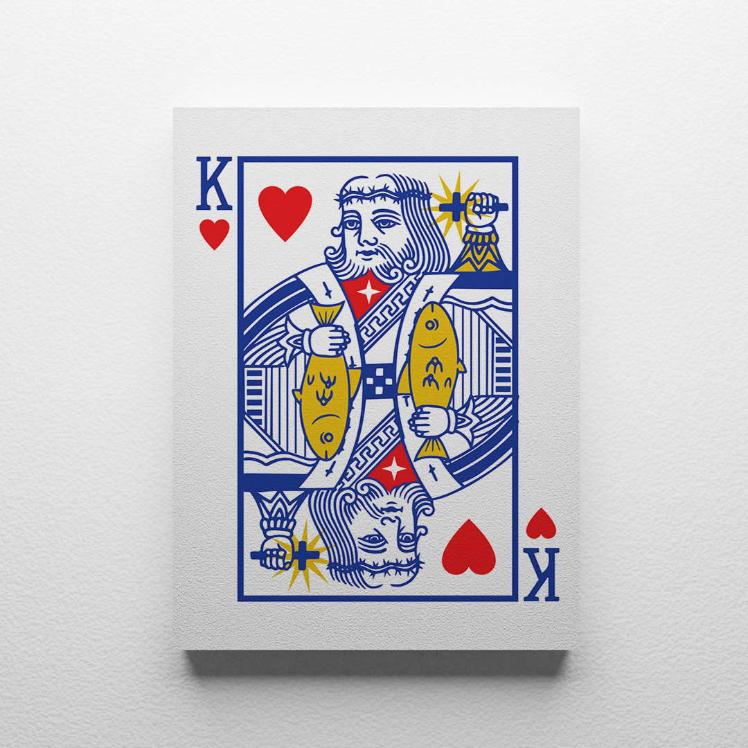 King of Hearts Canvas