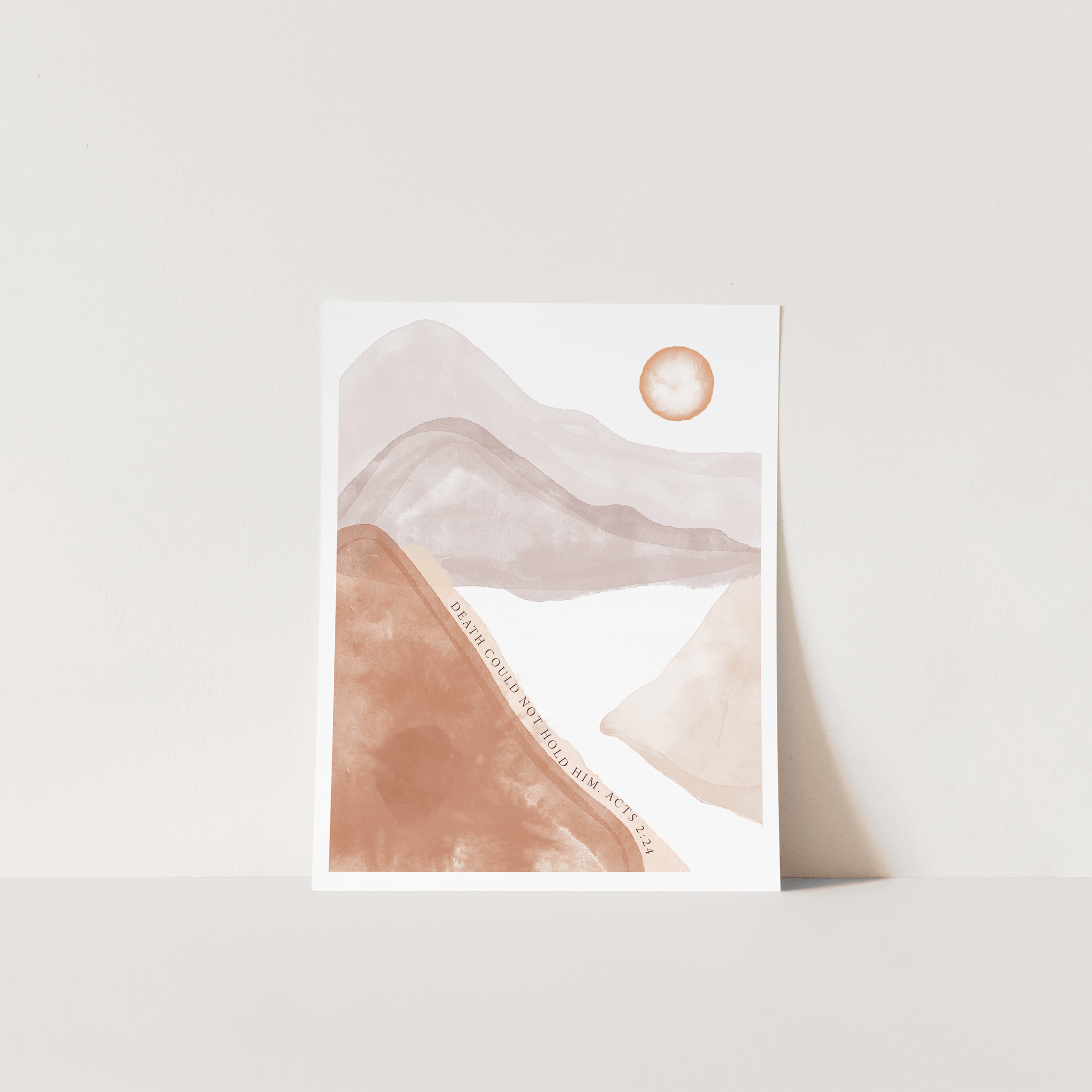 Acts 2:24 Mountain Print