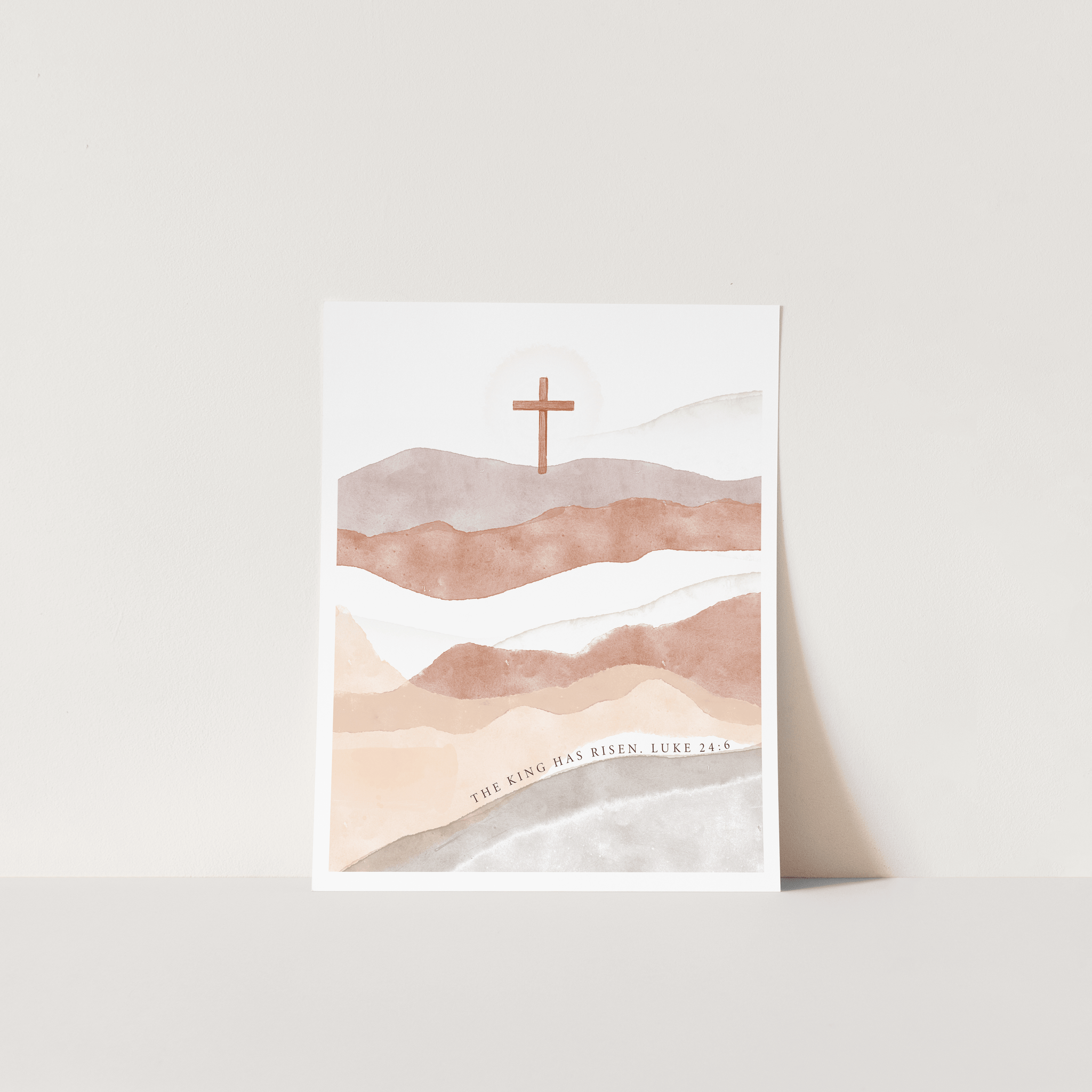 Luke 24:6 Mountain Print