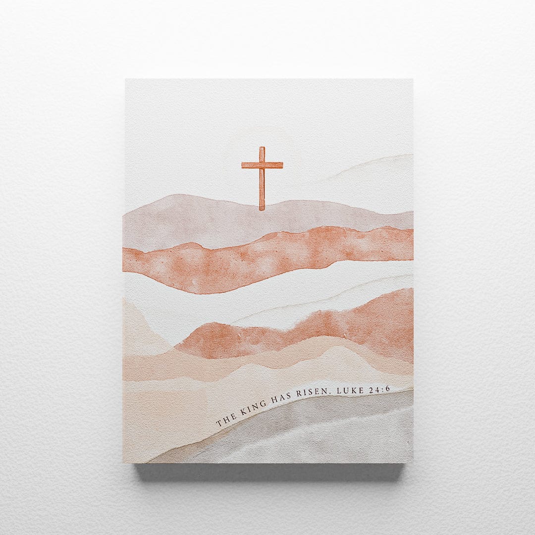 Luke 24:6 Mountain Canvas